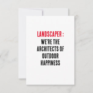 Landschap Wij zijn de architecten van buitengeluk Bedankkaart