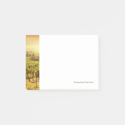 Landschap wijngaarden post-it® notes (Voorkant)