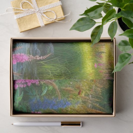 Landschap Wilde bloem Tissuepapier (Geschenk)