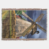 Landschap Windmill Throw Blanket Deken (Voorkant)