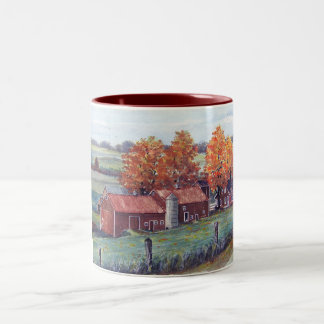 Landschap Wisconsin-mok Tweekleurige Koffiemok