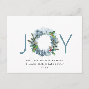 Landschap Wreater Kerstmis Holly Berry Holiday Briefkaart