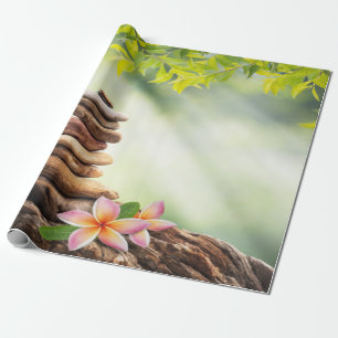 Landschap, Zen stenen, bloemen Cadeaupapier