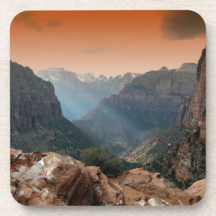Landschap Zion National Park Bier Onderzetter