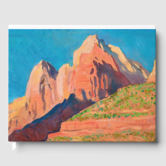 Landschap Zion National Park van Maynard Dixon Gastenboek (Voorkant)