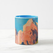 Landschap Zion National Park van Maynard Dixon Mok (Midden)