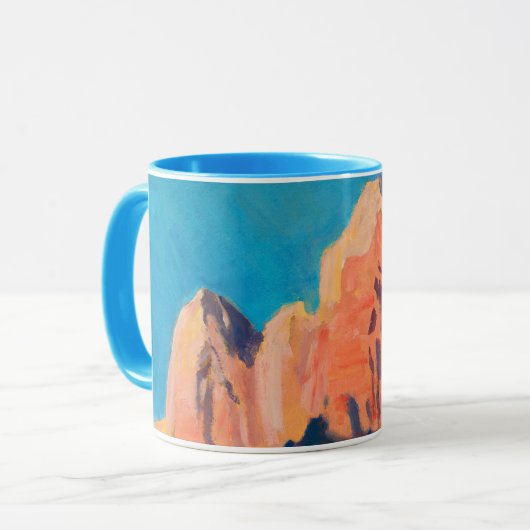 Landschap Zion National Park van Maynard Dixon Mok (Voorkant links)