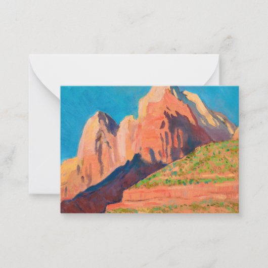 Landschap Zion National Park van Maynard Dixon Notitiekaartje (Voorkant)
