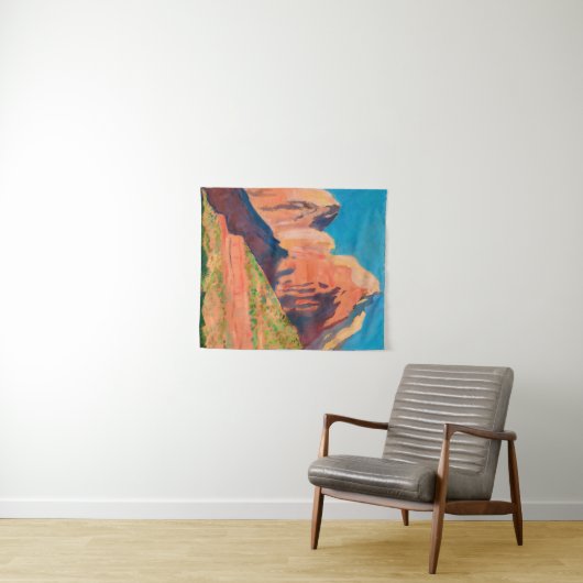 Landschap Zion National Park van Maynard Dixon Wandkleed (In Situ (horizontaal))