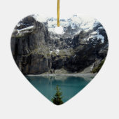 Landschap Zwitserland Keramisch Ornament (Achterkant)