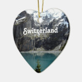 Landschap Zwitserland Keramisch Ornament (Links)