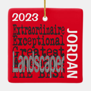 Landschaper Extraordinaire CUSTOM Keramisch Ornament