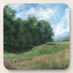 Landschappelijk Landschaps Pad – Vintage Landschap Bier Onderzetter