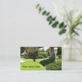 Landschappelijk landschapsontwerp voor grasmolen visitekaartje (Staand voorkant)