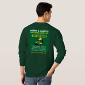 Landschappelijk ontwerp grasgrasgrassnijdende Sjab T-shirt (Achterkant volledig)