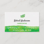 Landschappelijk ontwerp van de grasmaaiboom visitekaartje (Voorkant)