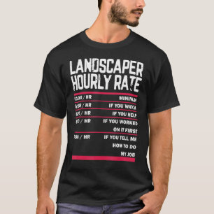 Landschappelijk ontwerp voor grasschapsverzorging  t-shirt