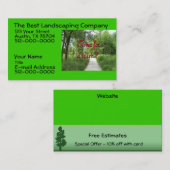 Landschappelijke brochures visitekaartje (Voorkant / Achterkant)