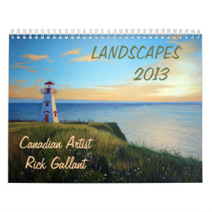 Landschappelijke kalender van de Kandidaat Artist