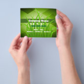 Landschappelijke ontwerpbrochure voor verzorging i flyer (Hand)