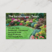 Landschappelijke tuinbouw visitekaartje (Voorkant)