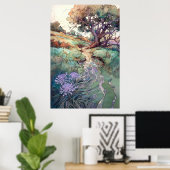 Landschappelijke Waterverf Poster (Thuiskantoor)