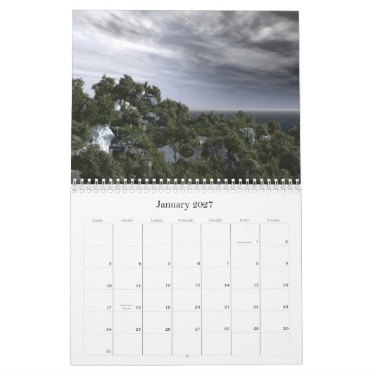 Landschappen 2011 kalender (Jan 2027)
