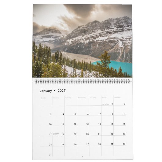 Landschappen 2014 kalender (Jan 2027)