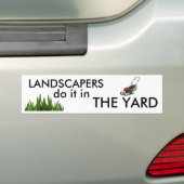 Landschappen doen het in de Yard Bumpersticker (Op auto)