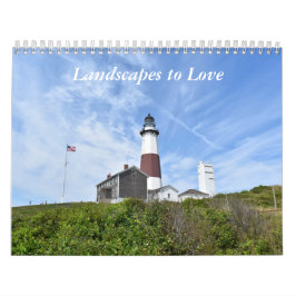 Landschappen naar de chartale agenda kalender