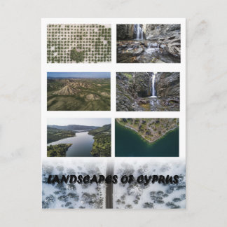 Landschappen van het briefkaart Cyprus
