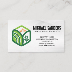 Landschapsarchitect Logo Tuinillustraties Visitekaartje