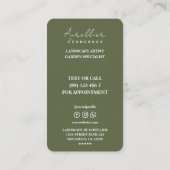 Landschapsarchitect Tuinspecialist Groen Visitekaartje (Achterkant)