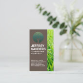 Landschapsarchitectuur Boom Icoon | Groen Gras Visitekaartje (Staand voorkant)