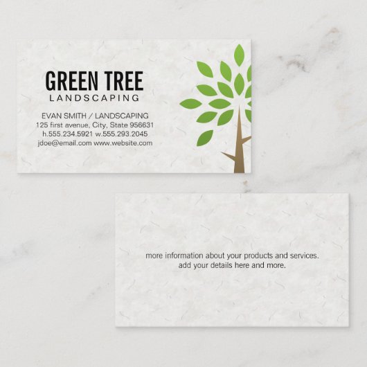 Landschapsarchitectuur | Boom Icoon Visitekaartje (Voorkant / Achterkant)