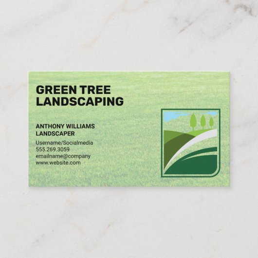 landschapsarchitectuur | Gras | hoveniers Visitekaartje (Voorkant)
