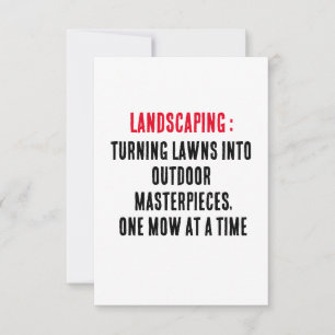 Landschapsarchitectuur Het veranderen van gazons i Bedankkaart