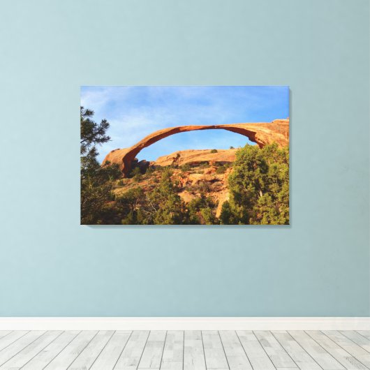 Landschapsarchitectuur in Arches National Park Canvas Afdruk (Insitu (Houten vloer))