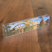 Landschapsarchitectuur in Arches National Park Naambordje (Zijkant)