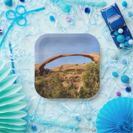 Landschapsarchitectuur in Arches National Park Papieren Bordje (Feest)