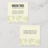 landschapsarchitectuur | Juniper Branches Vierkante Visitekaartje (Voorkant / Achterkant)