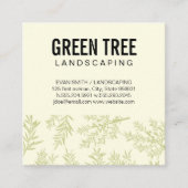 landschapsarchitectuur | Juniper Branches Vierkante Visitekaartje (Voorkant)