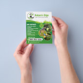 Landschapsarchitectuur maaien gras snijden en gazo flyer (Hand)