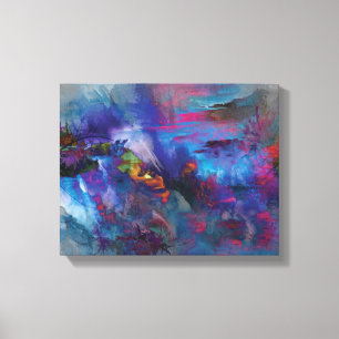 Landschapsarchitectuur Premium Wrapped Canvas (glo Afdruk