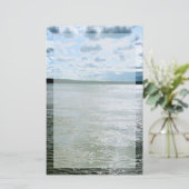 Landschapsarchitectuur van Long Island Beach Briefpapier (Staand voorkant)