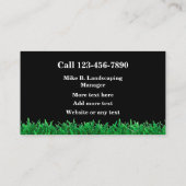 Landschapsarchitectuur Visitekaartje (Achterkant)