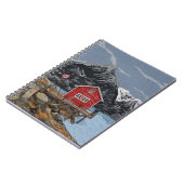 Landschapsbeeld Rorbu Lofoten Bergen Noorwegen Notitieboek (Linkerzijde)