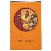 LandschapsButton - Kokopelli Moon Feather 1 Kalender (Hoes)