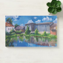 Landschapschildering Meer Post-it Notities