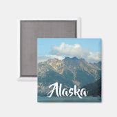 Landschapsfoto Alaska Mountains Magneet (Voorkant / Achterkant)